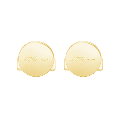 S.T. Dupont Iconic golden cufflinks