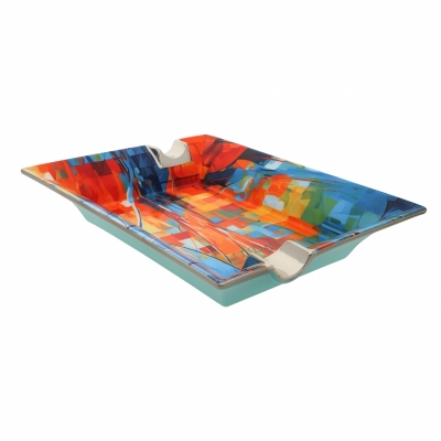 S.T. Dupont Ashtray Porcelain Graff'ty multicolor