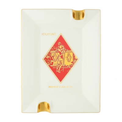 S.T. Dupont Romeo y Julieta porcelain ashtray white popielnica