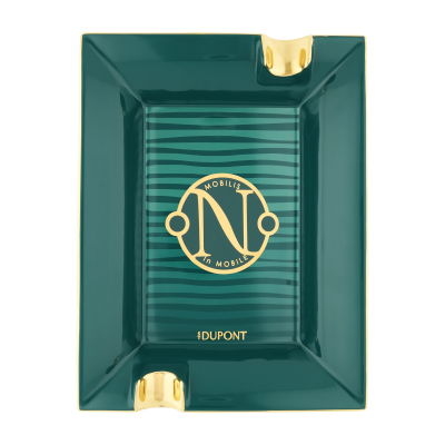 S.T. Dupont 20'000 Leagues Under The Seas green pacific porcelain ashtray popielnica