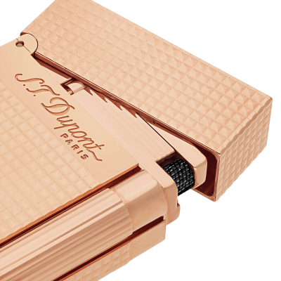 S.T. Dupont Ligne 2 diamond head rose gold lighter zapalniczka