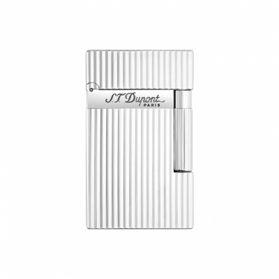 S.T. Dupont Ligne 2 guilloche lighter silver