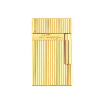 S.T. Dupont Ligne 2 vertical lines yellow gold lighter