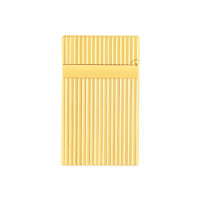 S.T. Dupont Ligne 2 vertical lines yellow gold lighter