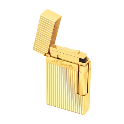 S.T. Dupont Ligne 2 vertical lines yellow gold lighter