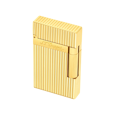 S.T. Dupont Ligne 2 vertical lines yellow gold lighter