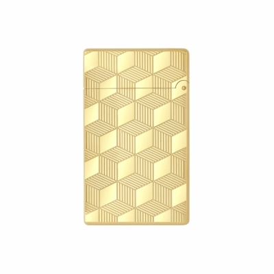 S.T. Dupont Initial Guilloche lighter Gold