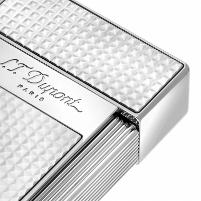 S.T. Dupont Biggy Diamond head Lighter Silver