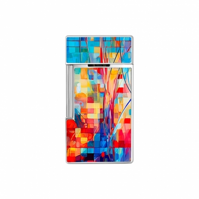 S.T. Dupont  Biggy Lacquered lighter  Graff'ty  Multicolor REF: 025024 