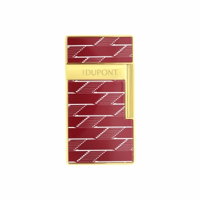 S.T. Dupont Biggy Lacquered Lighter Monogram 1872  Burgundy