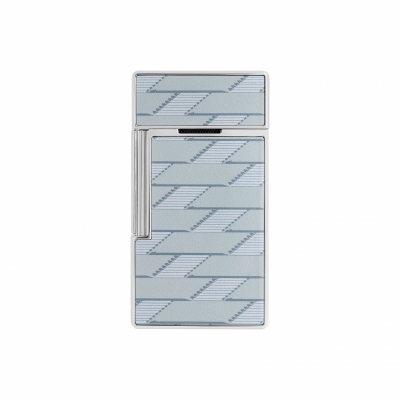S.T. Dupont Biggy Lacquered lighter Monogram 1872 light gray 