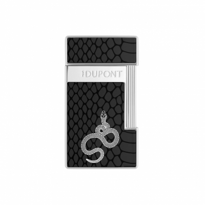 S.T. Dupont Slimmy Lacquered lighter Black Snake