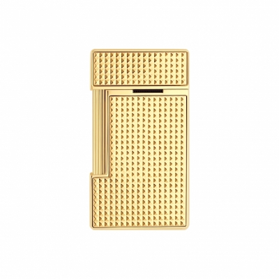 S.T. Dupont Slimmy Diamond Head Lighter golden
