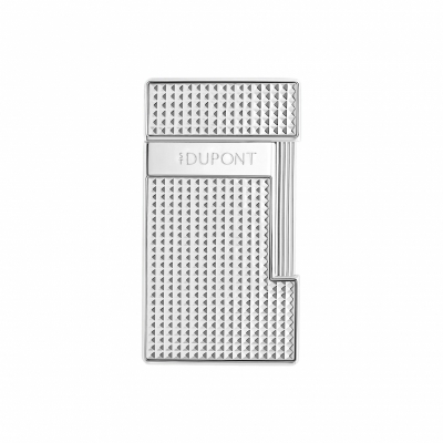 S.T. Dupont Slimmy Diamond Head Lighter silver 