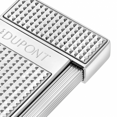 S.T. Dupont Slimmy Diamond Head Lighter silver 