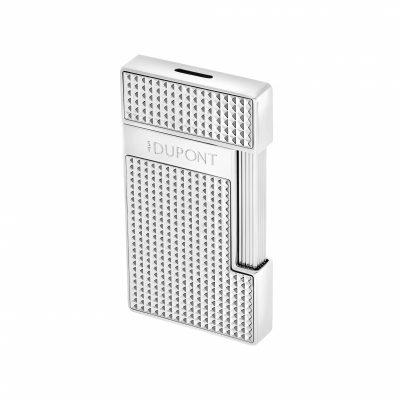 S.T. Dupont Slimmy Diamond Head Lighter silver 