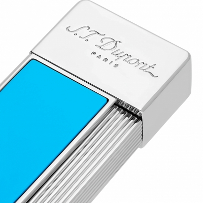 S.T. Dupont Twiggy Lacquered lighter Turquoise Blue