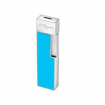 S.T. Dupont Twiggy Lacquered lighter Turquoise Blue