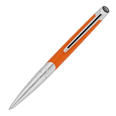 S.T. Dupont Defi Millennium silver & orange ballpoint
