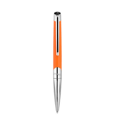 S.T. Dupont Defi Millennium silver & orange ballpoint