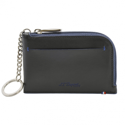 Line D Slim black & blue coin etui