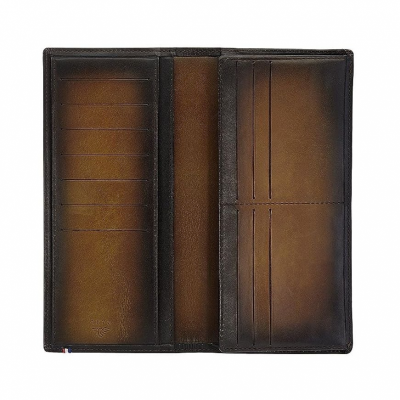 S.T. Dupont Atelier long wallet brown & black mat