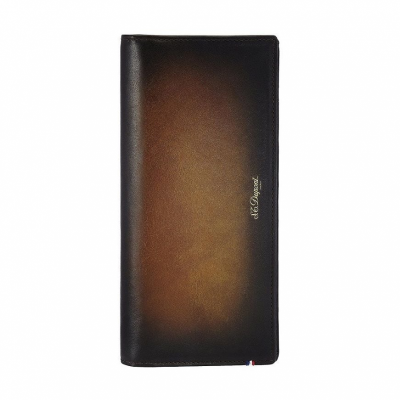 S.T. Dupont Atelier long wallet brown & black mat