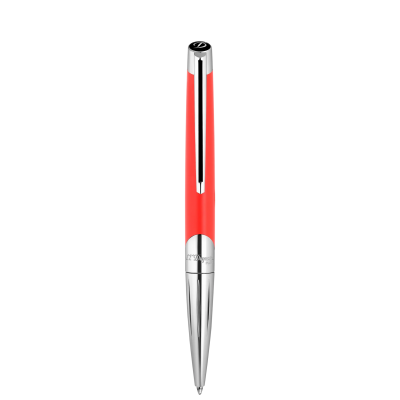 S.T. Dupont Defi Millennium silver & matt red ballpoint