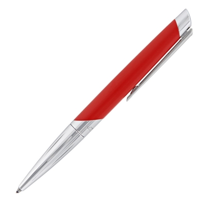 S.T. Dupont Defi Millennium silver & matt red ballpoint