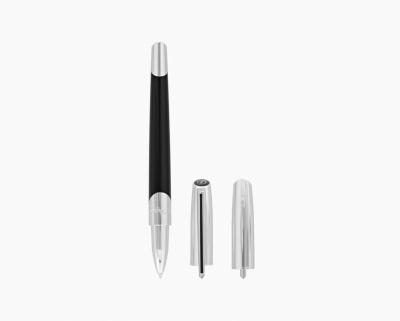 S.T. Dupont Defi Millennium silver & black rollerball pen