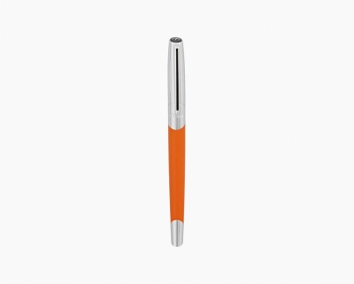 S.T. Dupont Defi Millennium silver & matt orange rollerball pen