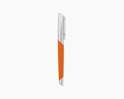S.T. Dupont Defi Millennium silver & matt orange rollerball pen