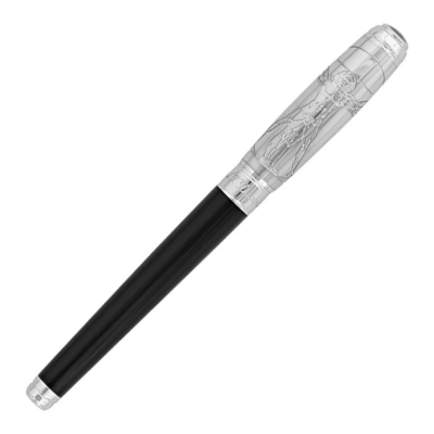 S.T. Dupont Line D Rollerball Premium Black Vitruvian Man