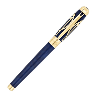 S.T. Dupont Line D Rollerball Prestige Blue Vitruvian Man