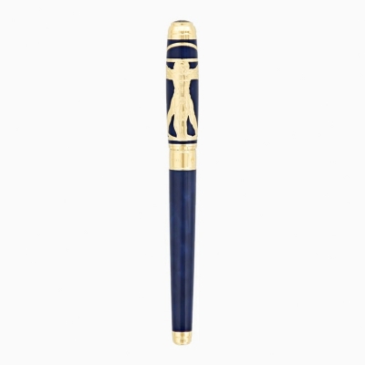 S.T. Dupont Line D Rollerball Prestige Blue Vitruvian Man