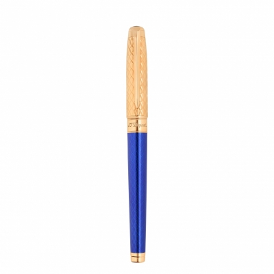 S.T. Dupont Line D Eternity Rollerball Pen Large Dragon Royal Blue 