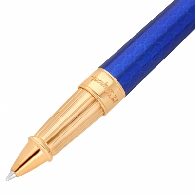 S.T. Dupont Line D Eternity Rollerball Pen Large Dragon Royal Blue 