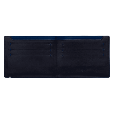 Line D Slim Billfold 7 Credit Cards Black & Blue