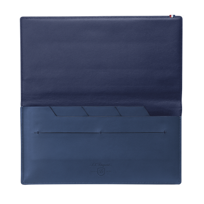 Line D blue leather slim organizer