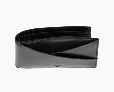 BILLFOLD 6 CREDIT CARDS LINE D CAPSULE BLACK