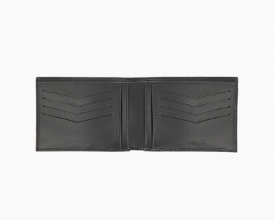 BILLFOLD 8 CREDIT CARDS LINE D CAPSULE BLACK