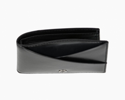 BILLFOLD 8 CREDIT CARDS LINE D CAPSULE BLACK