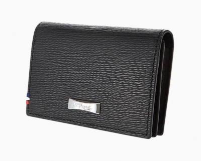 Line D contraste leather business card holder