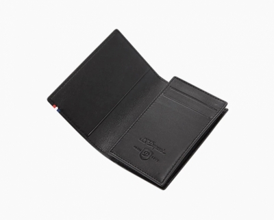 Line D contraste leather business card holder