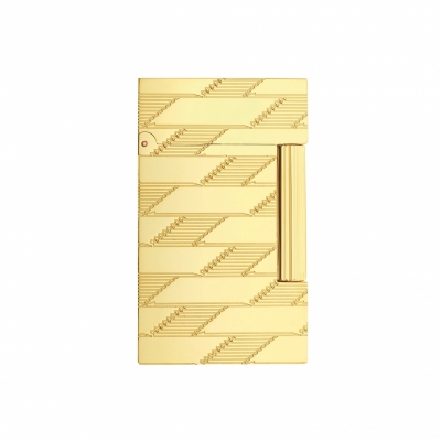 S.T. Dupont Ligne 2 guilloche monogram 1872 gold zapalniczka