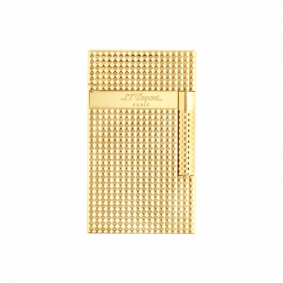 S.T. Dupont Le Grand Dupont diamond head gold lighter zapalniczka