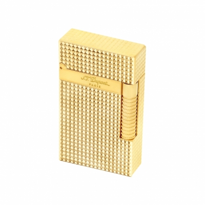 S.T. Dupont Le Grand Dupont diamond head gold lighter zapalniczka
