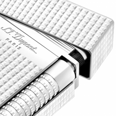 S.T. Dupont Le Grand Dupont diamond head silver lighter zapalniczka