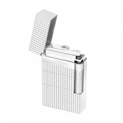 S.T. Dupont Le Grand Dupont diamond head silver lighter zapalniczka