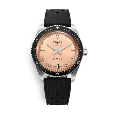 Vulcain Skindiver Nautique - Salmon Beige Luminova